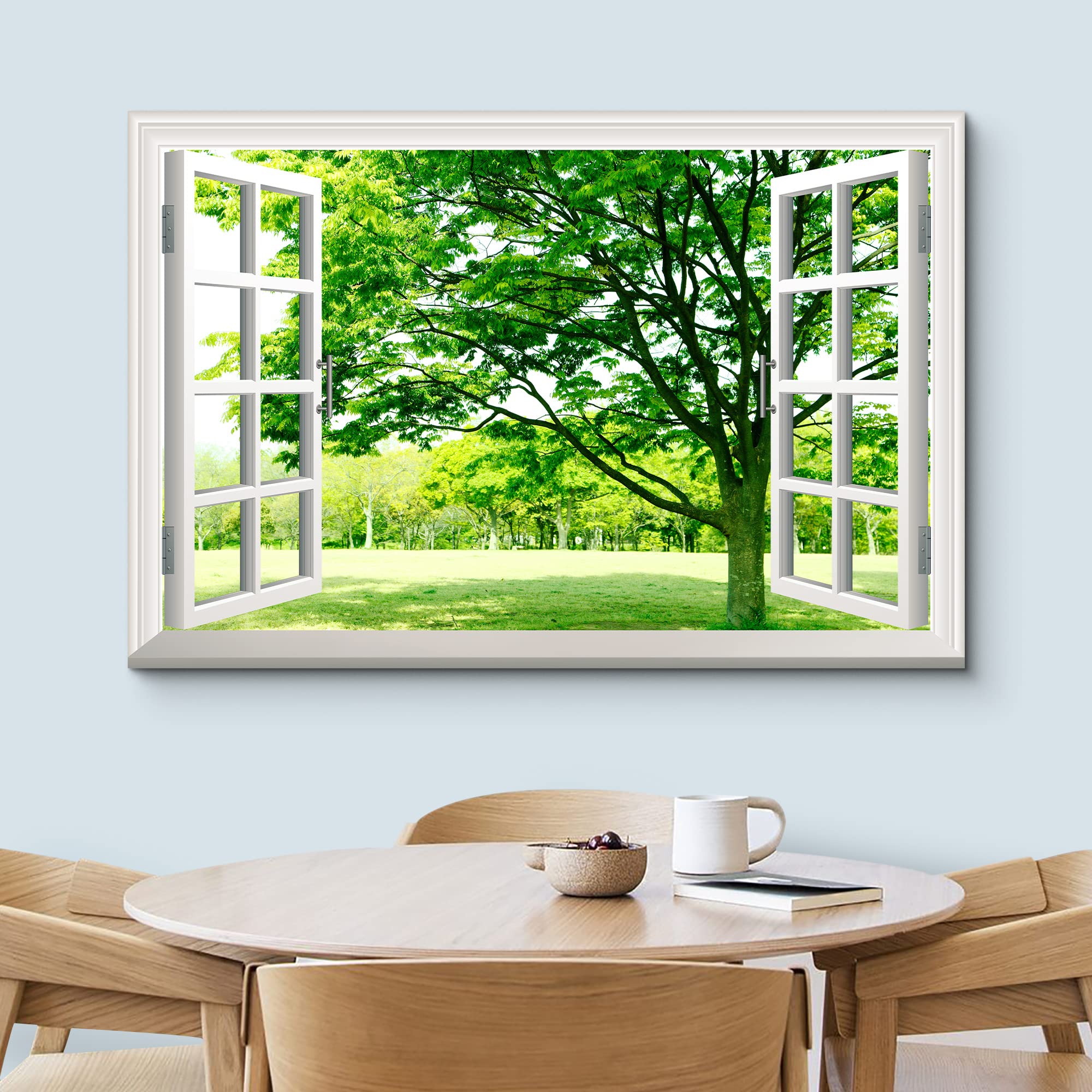 Amazon.com: wall26 Canvas Print Wall Art Window View of